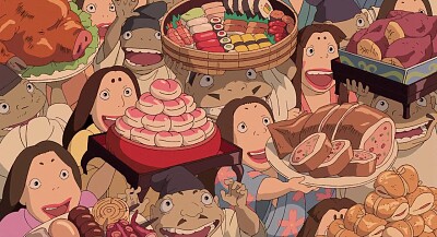 food, miyazaki, anime