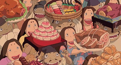 פאזל של food, miyazaki, anime