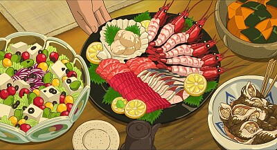 פאזל של food, miyazaki, anime