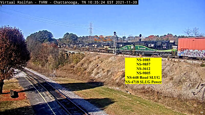 NS-648 Road SLUG, with NS-4718 SLUG Power at Chattanooga,TN/USA