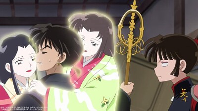 פאזל של sango se molesta con miroku hanyo no yashahime