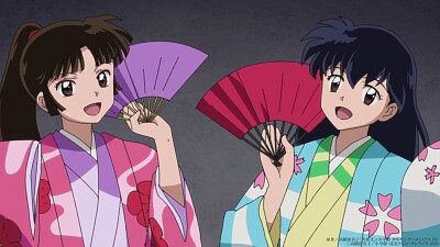sango y kagome van a cantar hanyo no yashahime