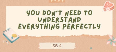 פאזל של YOU DON 'T NEED TO UNDERSTAND EVERYTHING PERFECTLY