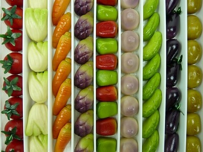 Légumes en pâte d 'amande