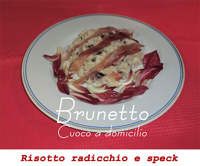 Risotto radicchio e speck