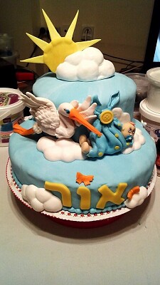 פאזל של Boy is born cake