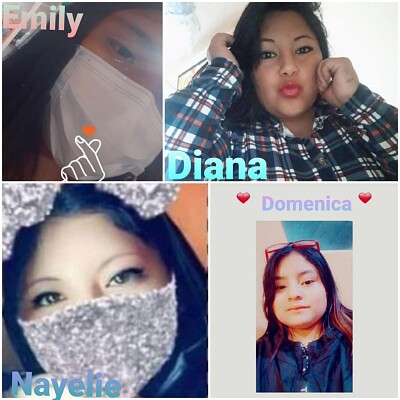 mis primas, yo y  mi tia