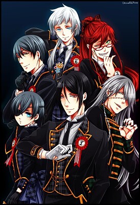 Black Butler characters jigsaw puzzle
