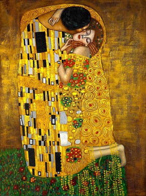 Klimt - Il bacio jigsaw puzzle