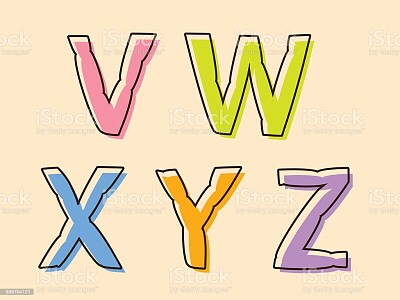 פאזל של Letras V, W, X, Y y Z