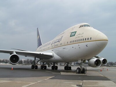 פאזל של saudia 747-300