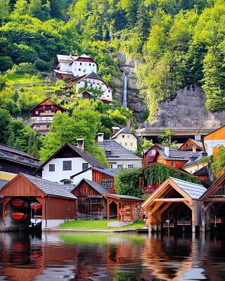 Lago Hallstatt-Austria