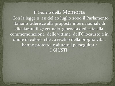 GIORNATA DELLA MEMORIA jigsaw puzzle