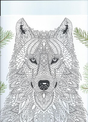 Loup a colorier