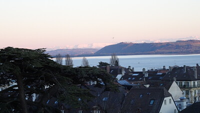 Neuchâtel coucher de soleil