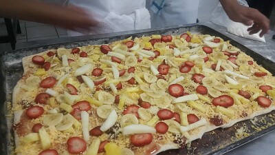 pizza de frutas