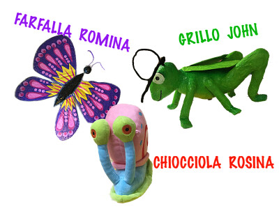 Puzzle maestra Rita: John, Rosina, Romina