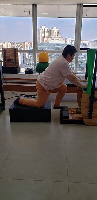 פאזל של Pilates é saúde