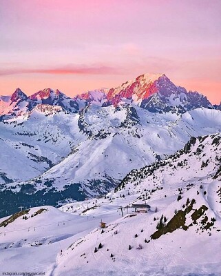 Vue sur le Mont Blanc - Les Arcs Savoie jigsaw puzzle