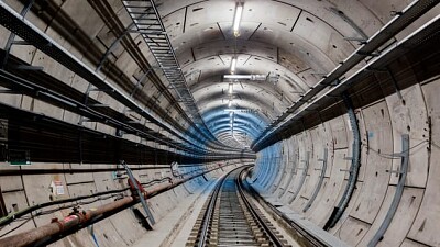 Crossrail tunnel jigsaw puzzle