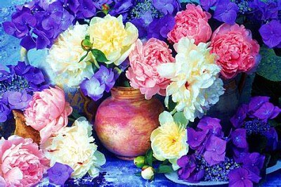 Fleurs et vase jigsaw puzzle