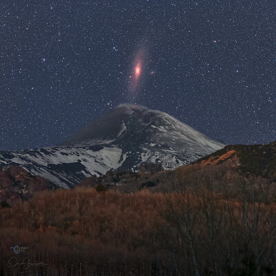 LA GALASSIA ANDROMEDA SULL 'ETNA