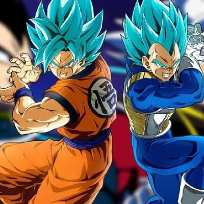 פאזל של goku vs vegeta