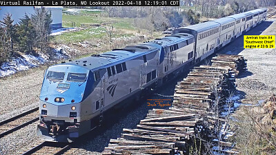 פאזל של Amtrak #4 engine #-23   #-29 La Plata,MO