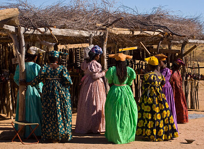 Women in Herero dress