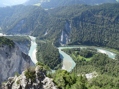 Blick von Pons in die Rheinschlucht