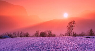 Winter Sunset jigsaw puzzle