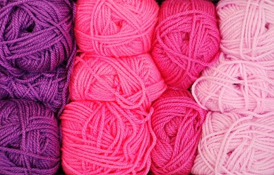Colorful Pink   Purple Yarn