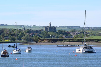 Warkworth Castle from Amble