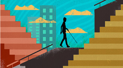 Entorno con escalones