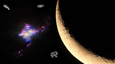 פאזל של espaço e lua