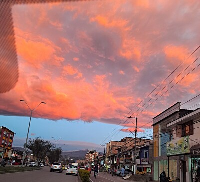 Hermoso atardecer en Popayán