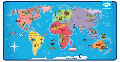 פאזל של world map世界地圖
