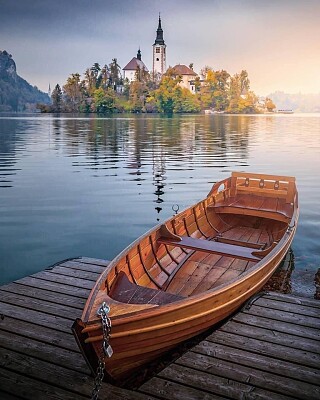 פאזל של Lago Bled-Eslovenia