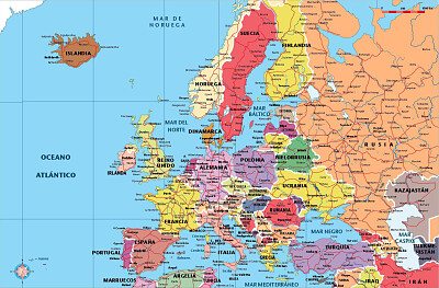 Mapa de Europa jigsaw puzzle