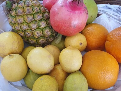 A bowl with fruit