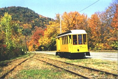 Car No. 10 departing wih Fall Foliage jigsaw puzzle