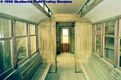 No.10 trolley interior passenger compartment