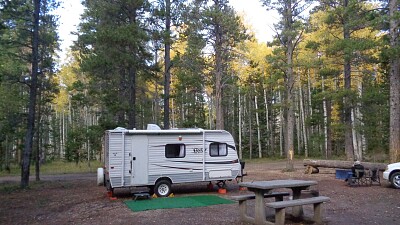 Our campsite at Deer Haven