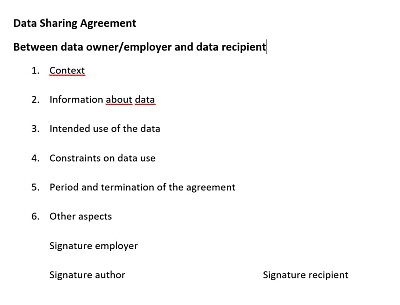 Puzzle your data sharing agreement