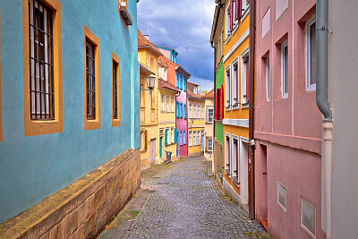 Bamberg old town center view