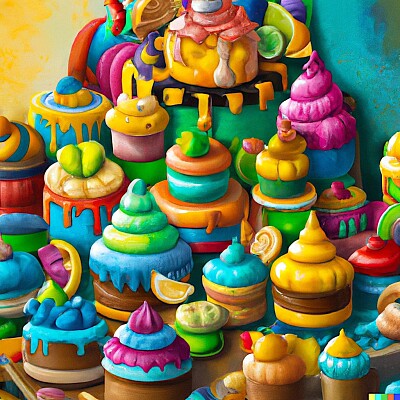 Many Bright Cakes, Digital Art jigsaw puzzle