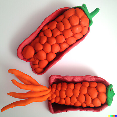 Shoes Design Made of Carrots