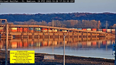 Reflections Ft Madison Mississippi River Bridge