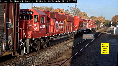 CP-6303 as trailing power lead passing Princeton,ILL/USA