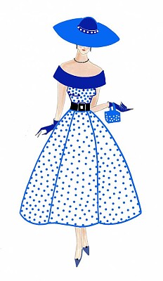 vestido azul